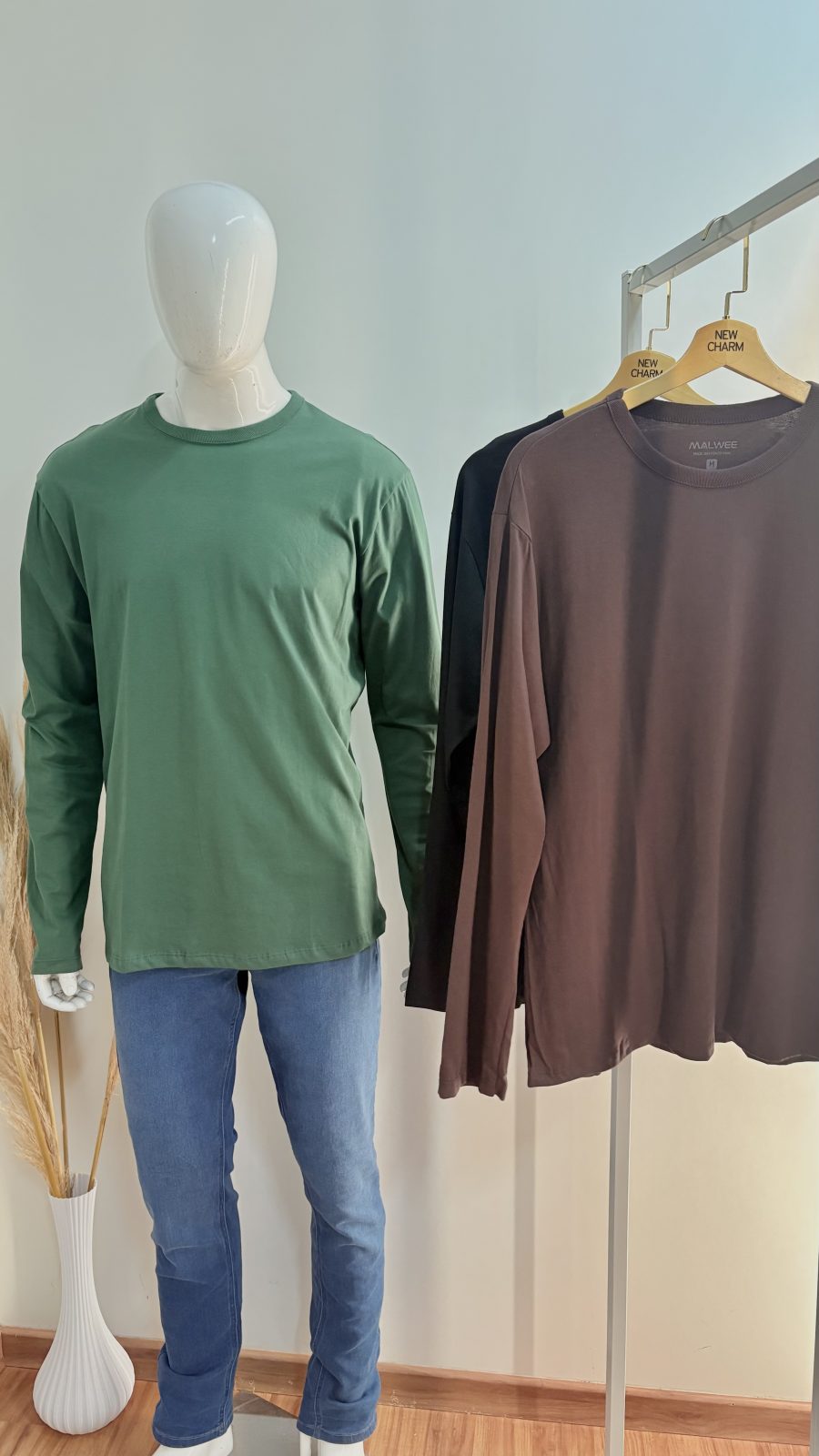 CAMISETA MASC ADT ML REF.06659 BCO P.