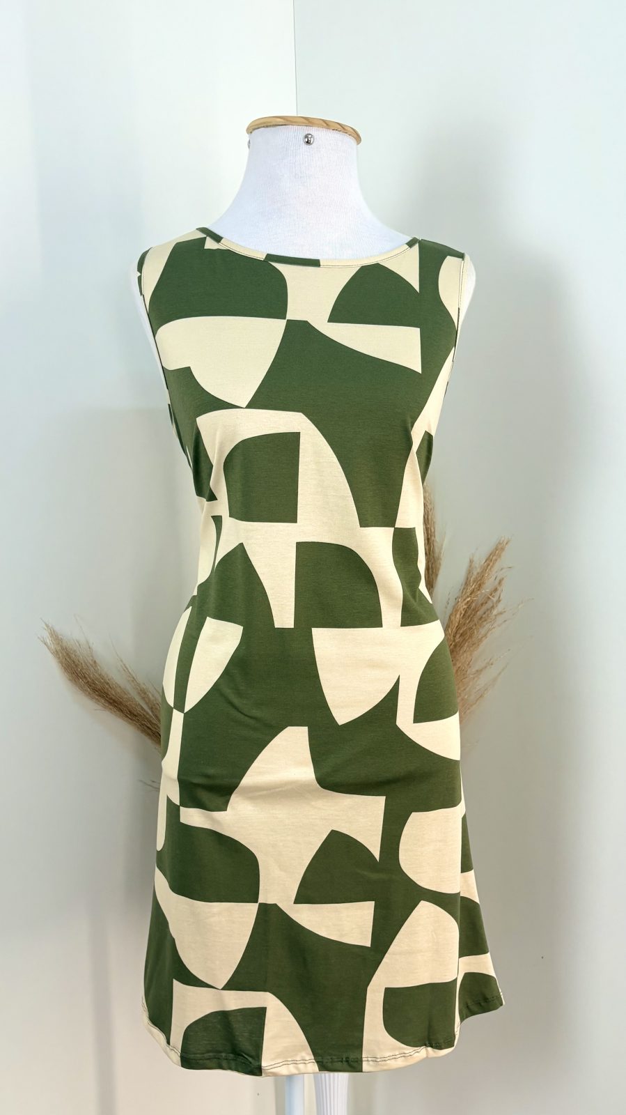 VESTIDO FEM ADT SM REF.104806 PTO/BCO G.