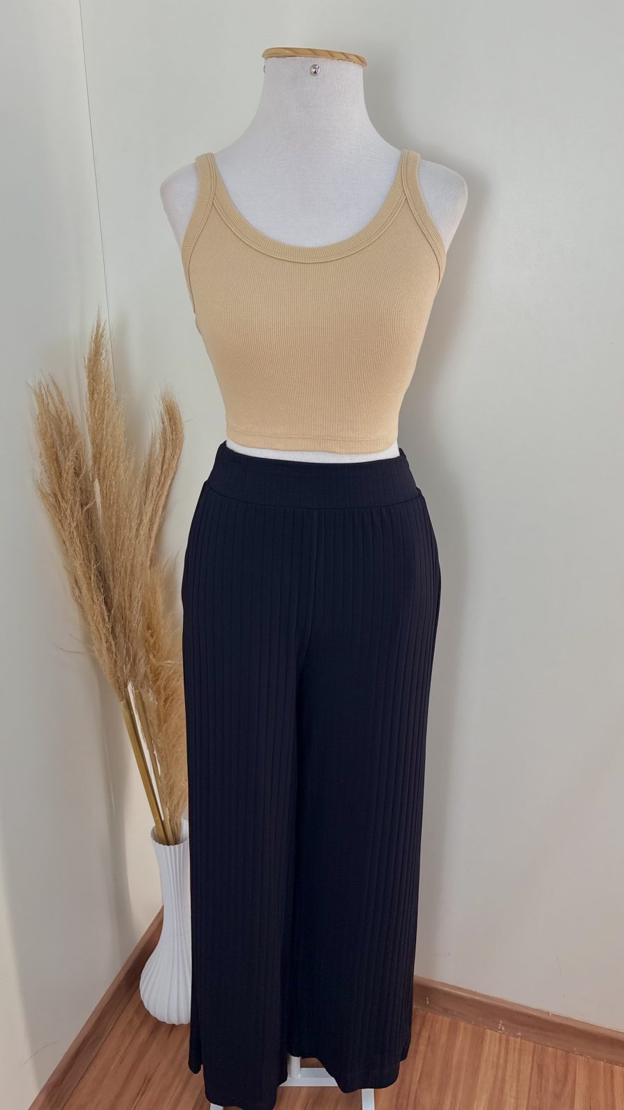 CALÇA FEM ADT WID LEG REF.110527 PTO P.