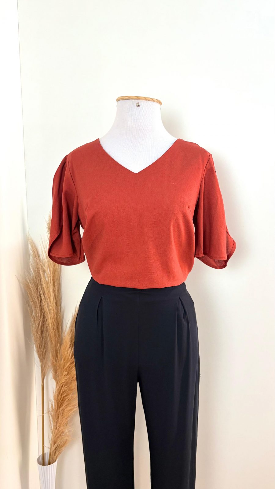 BLUSA FEM MM REF.127737 TERRACOTA P.