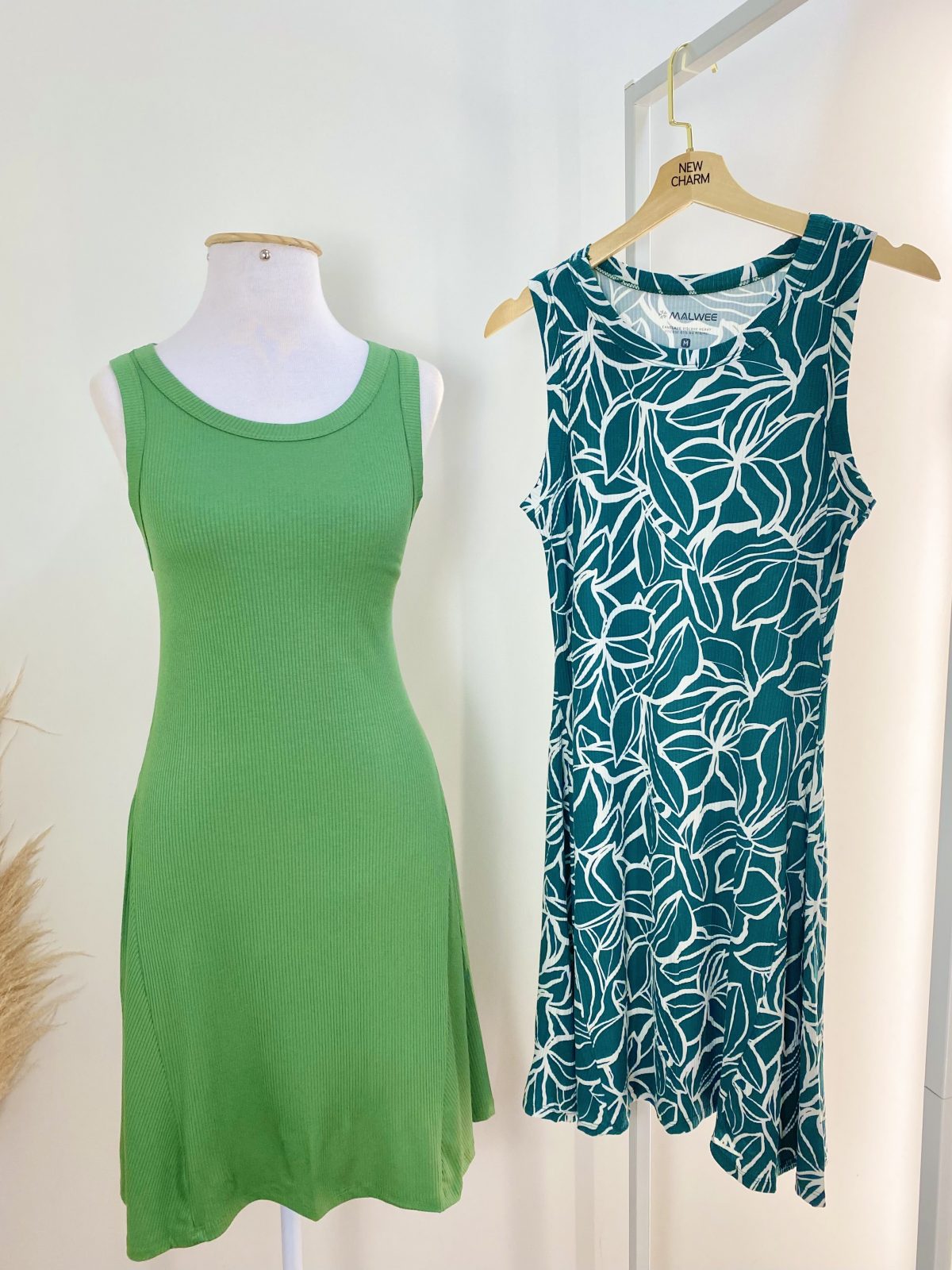 VESTIDO FEM ADT SM REF.131766 VRD/BCO XGG.