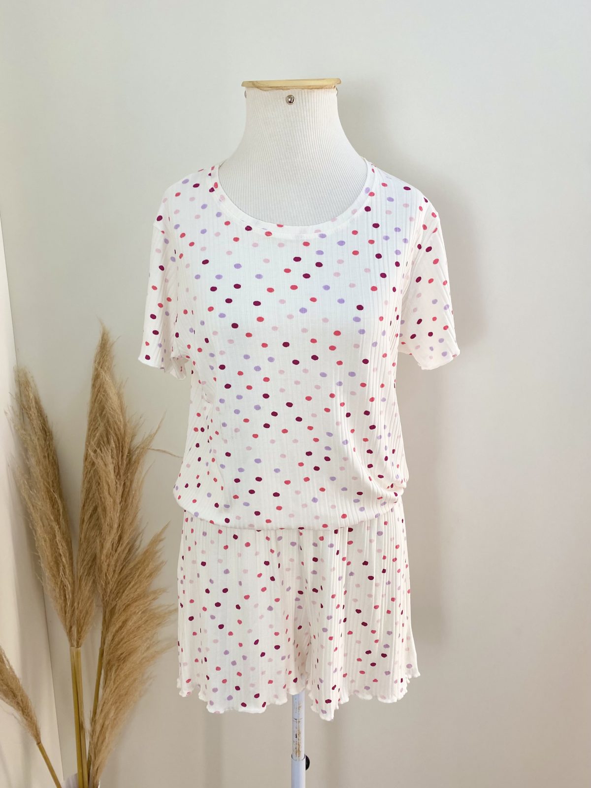 PIJAMA FEM ADT MM REF.133189 BCO/ESTP M.