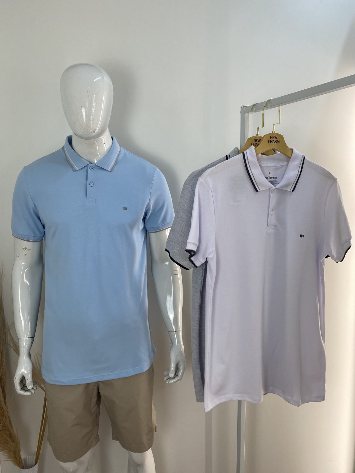 POLO MASC ADT MM REF.133946 BCO P.