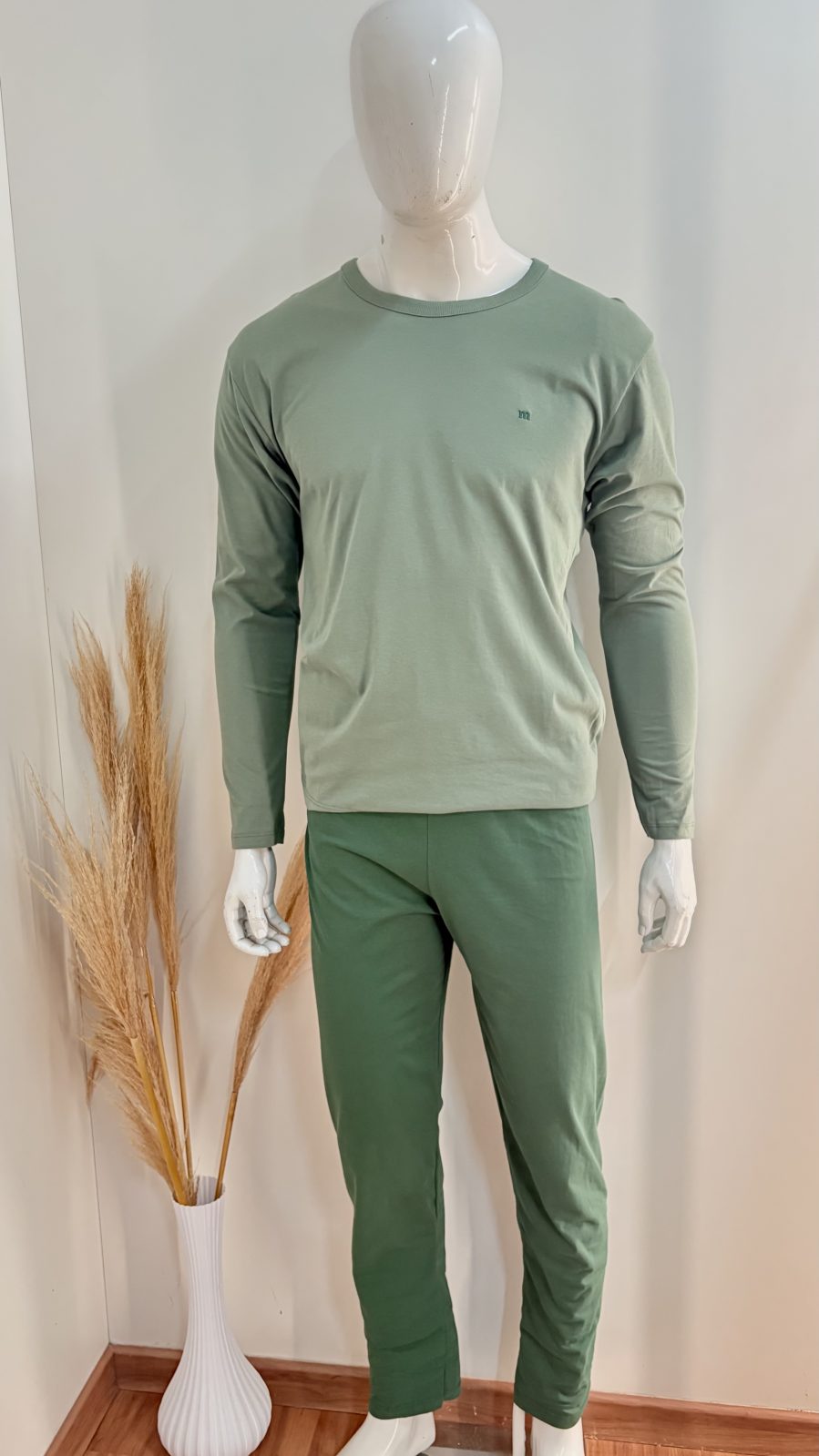 PIJAMA MASC ADT ML+CLÇ REF.134304 VRD P.
