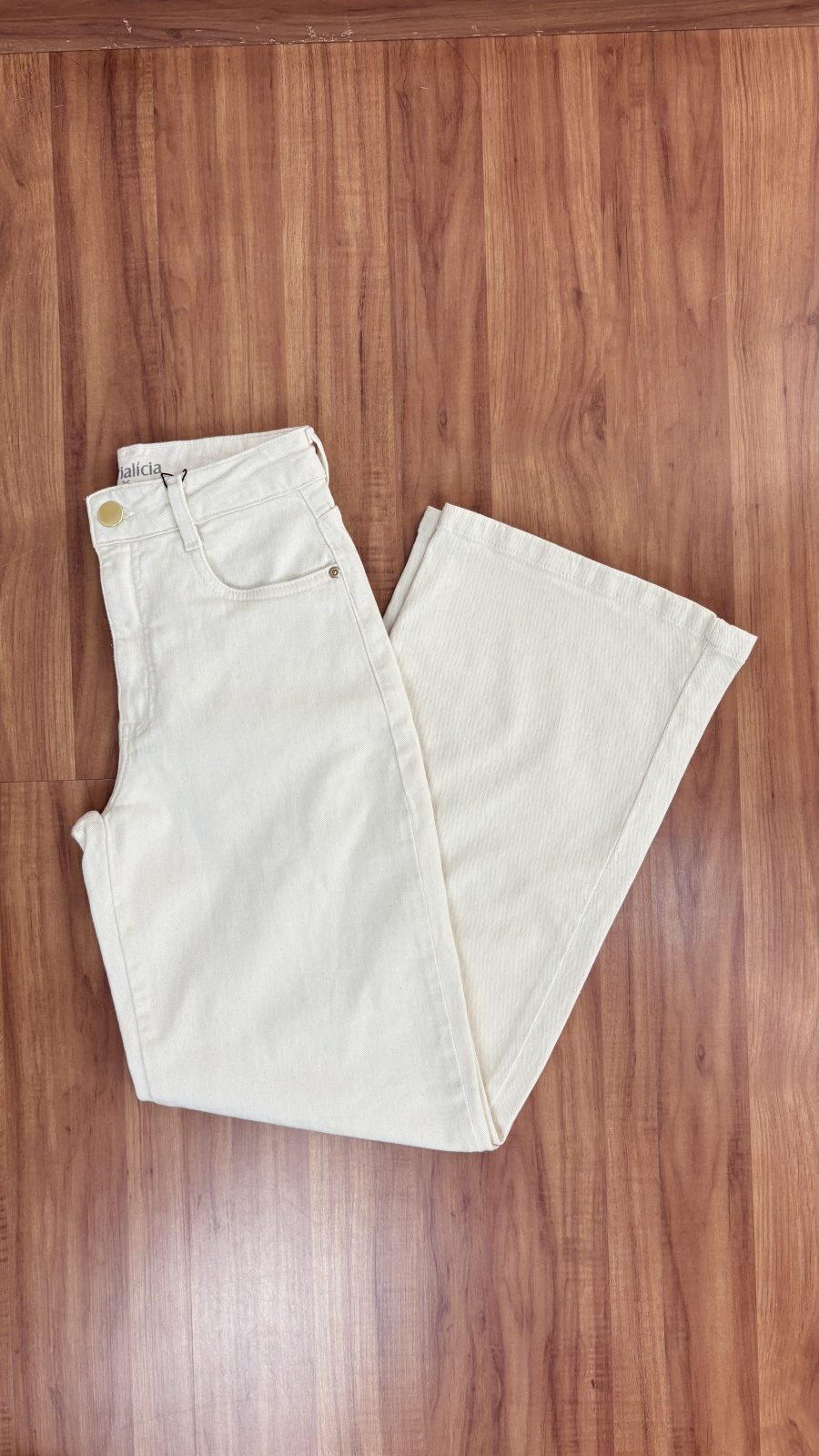 CALÇA FEM WID LEG  REF.184337 CRM 36.