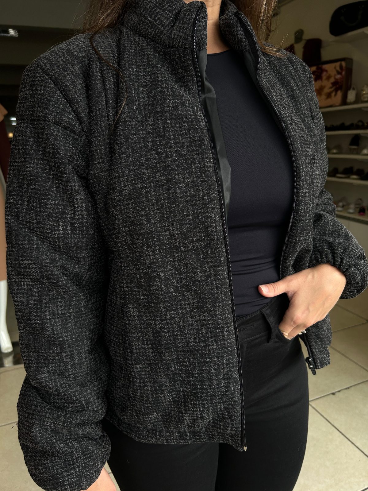 JAQUETA FEM ADT REF.184395 PTO/CZA P.