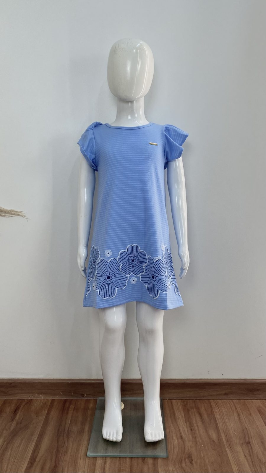 VESTIDO FEM INF SM CRT REF.21102 AZL 4.