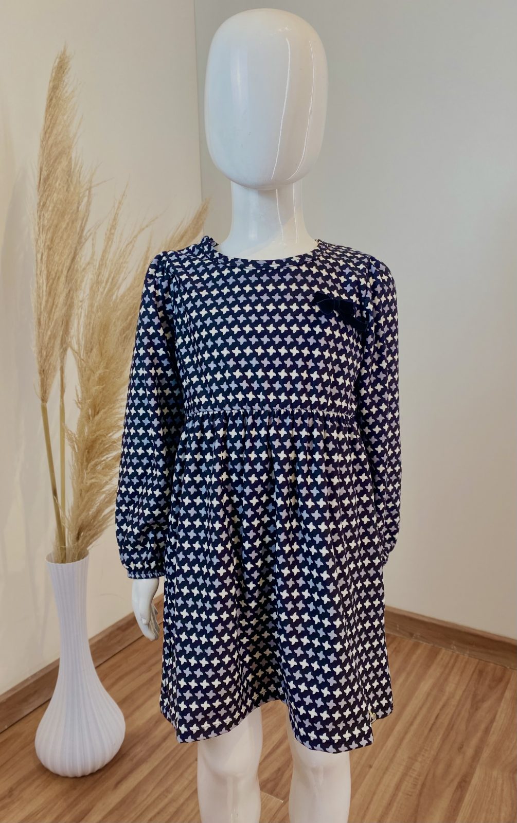 VESTIDO FEM INF ML CRT