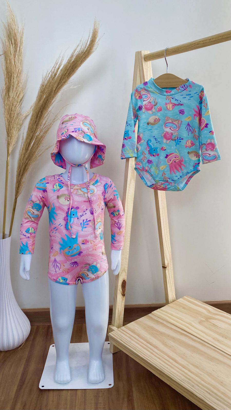 MAIO FEM INF ML+CHAPEU REF.60823 VRD M.