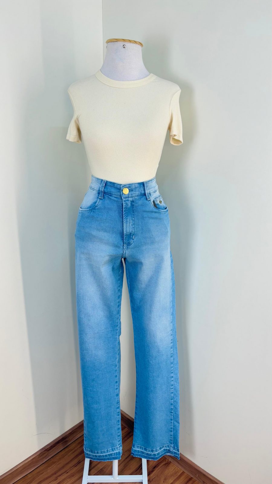 CALÇA FEM RETA R03 REF.6610 JNS/CL 38.