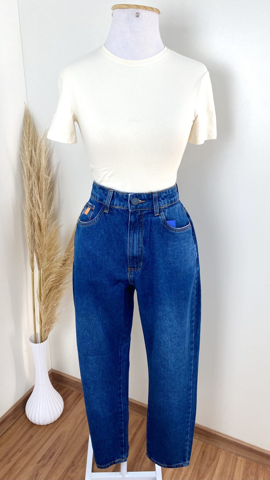 CALÇA FEM MOM REF.6870 JNS 38.