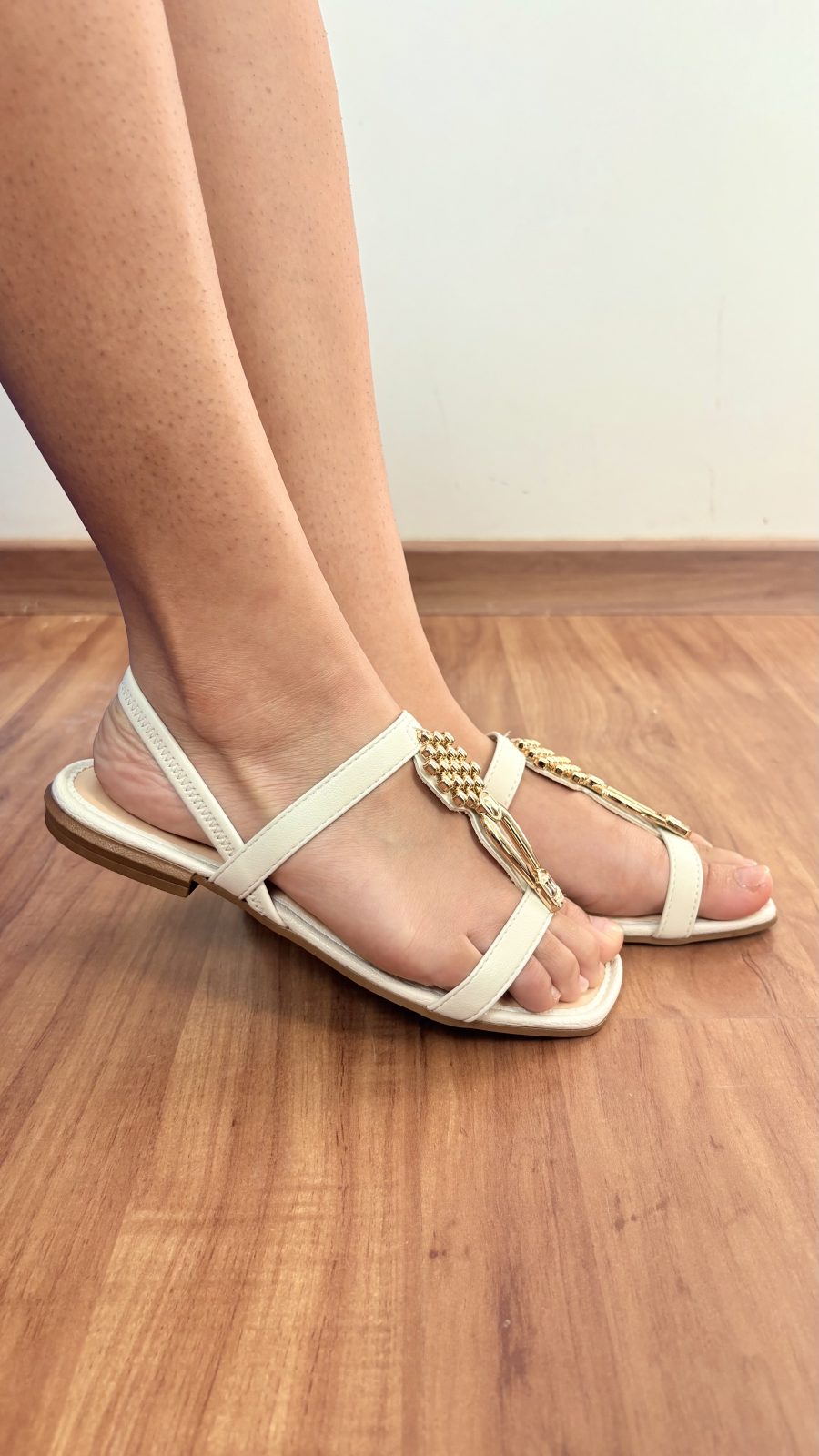 SANDALIA FEM RIVES REF.MF311 OFF/GELO 34.