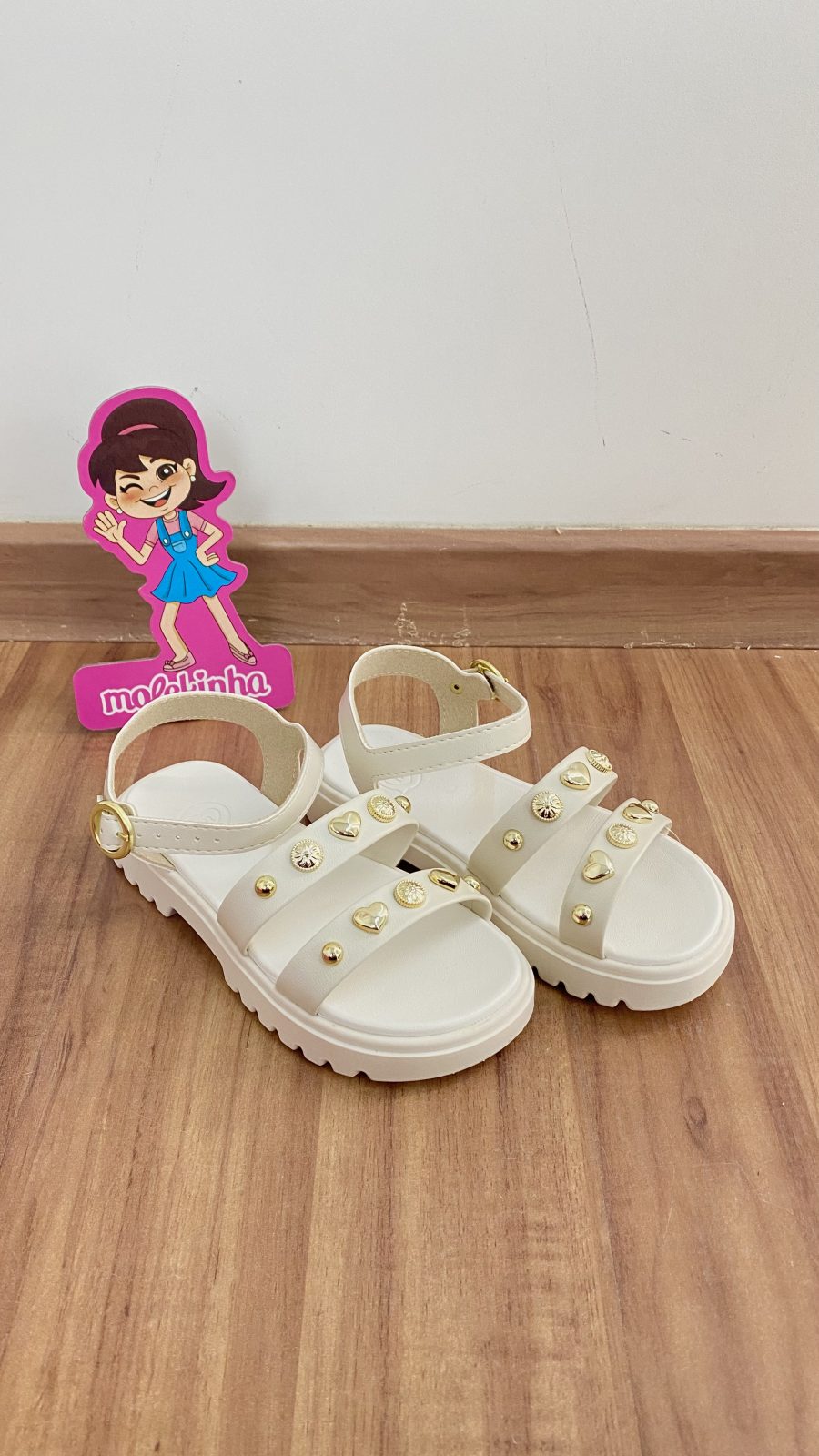 SANDALIA FEM INF REF.2344142 BCO/OFF 26.