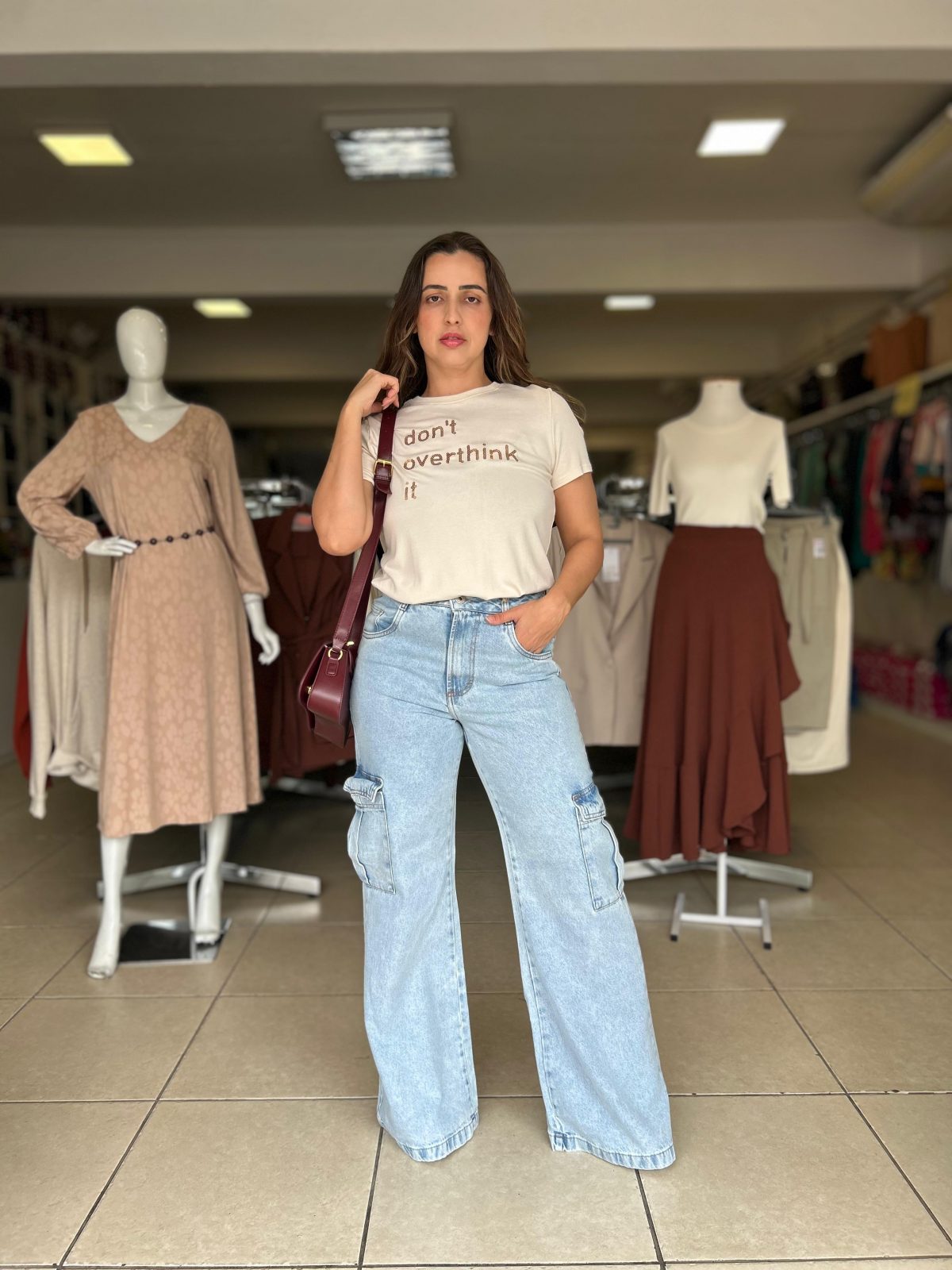 CALÇA FEM CARGO WID LEG REF.J1187 JNS 40.
