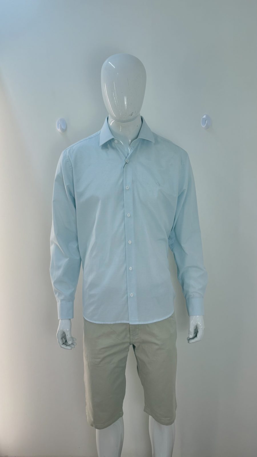 CAMISA MASC ML REF.001531002 AZL/CL P.