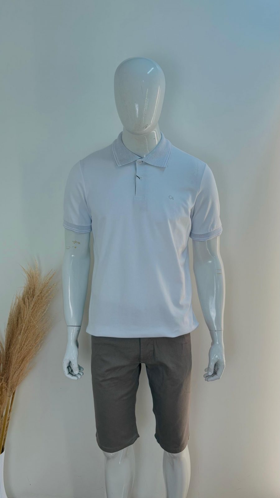 POLO MASC ADT MM SLM REF.007484025 BCO P.