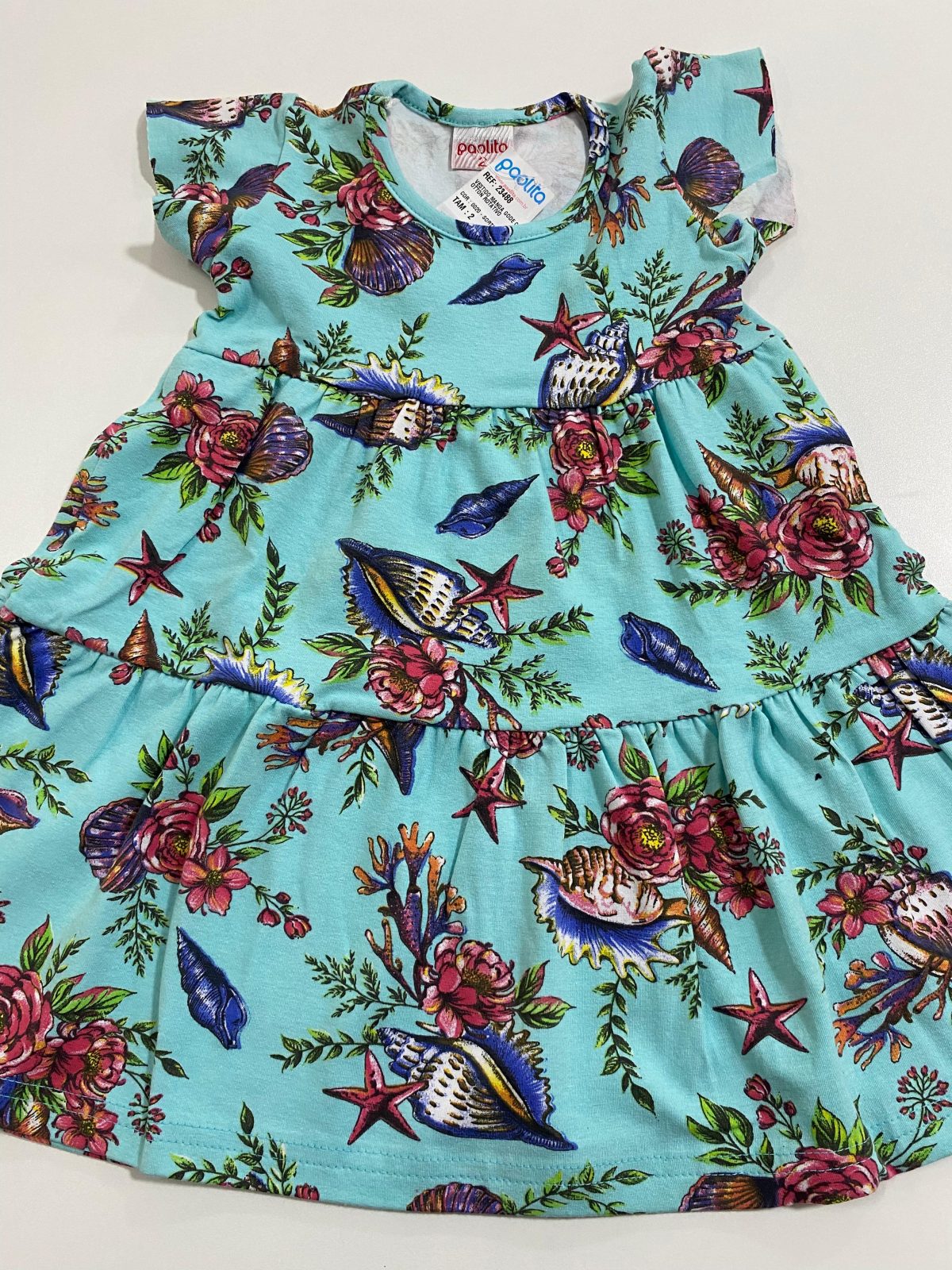 VESTIDO FEM INF MC R130 REF.23488 AZL 3.