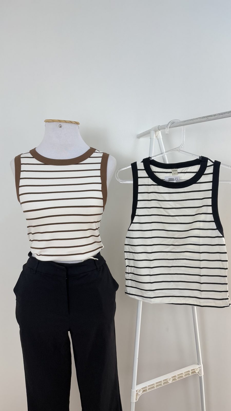 BLUSA FEM SM REF.917815 BCO/PTO G.