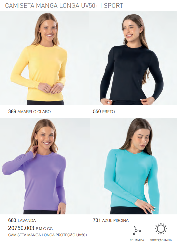 BLUSA FEM ADT ML PROTCAO UV REF.20750 PNK P.