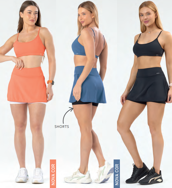 SHORTS SAIA FEM ADT REF.20825 PNK P.