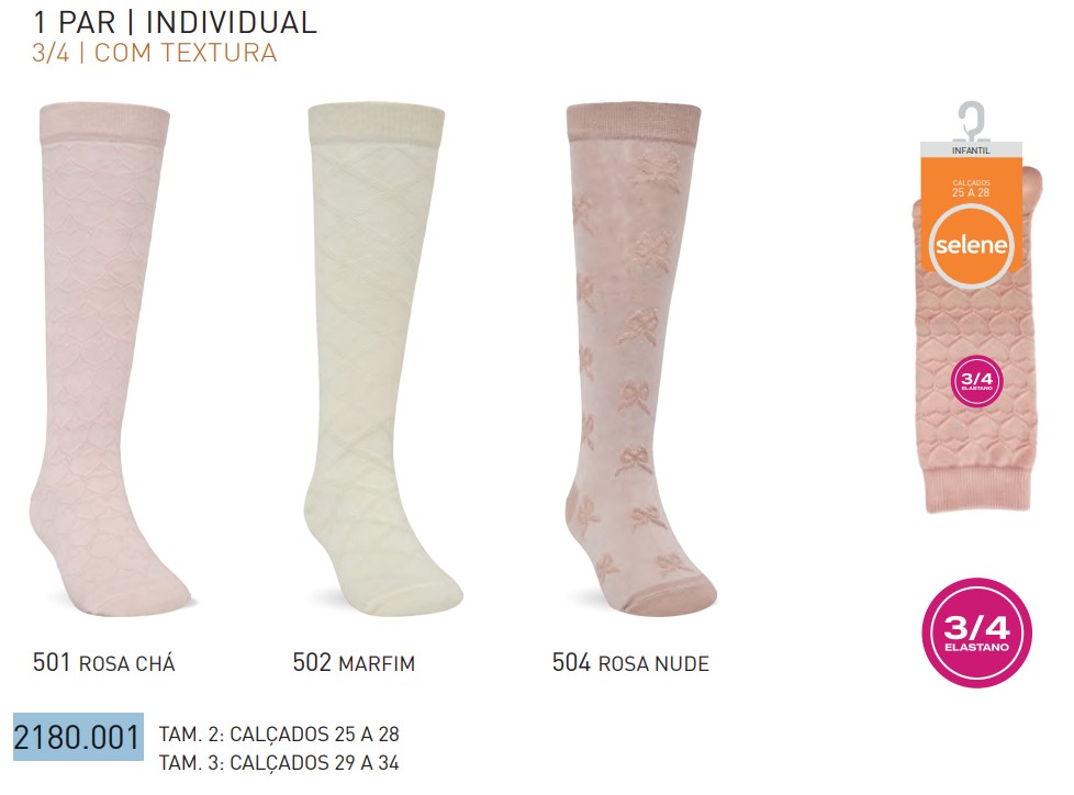 MEIA FEM INF 3/4 REF.2180 RSA 25A28.