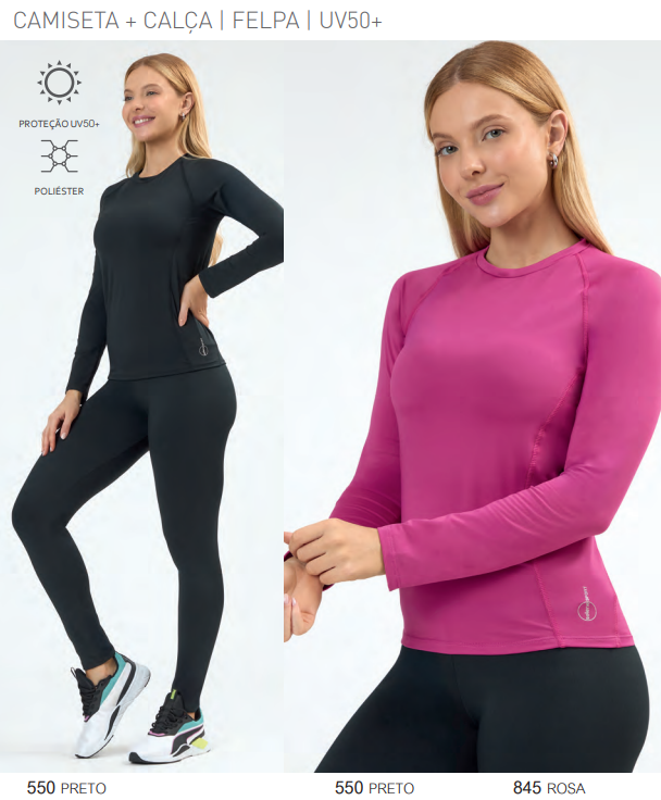 BLUSA FEM ADT ML FELPA REF.22005 PNK P.