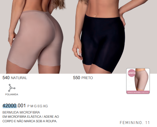 BERMUDA FEM ADT MICROFIBRA