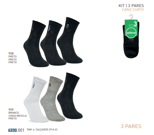 KIT3 MEIA MASC ADT CC