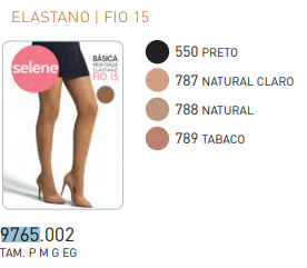 MEIA CALCA FIO 15 R132 REF.9765 NTRL M.