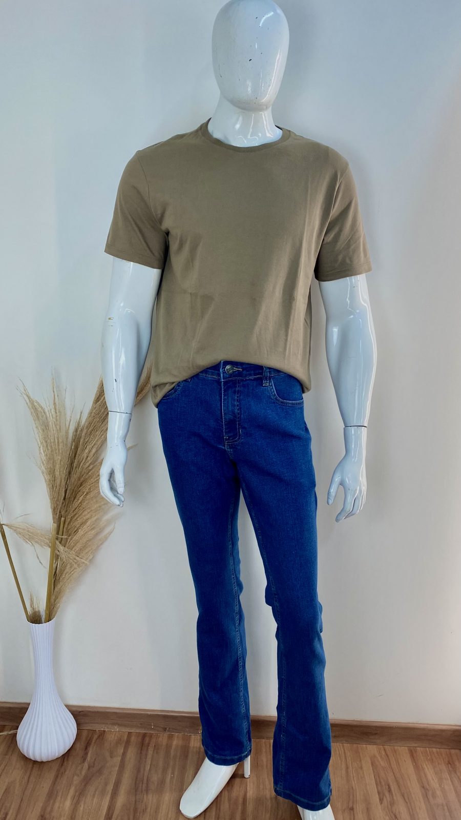 CALÇA MASC ADT RETA REF.6072 JNS 40.