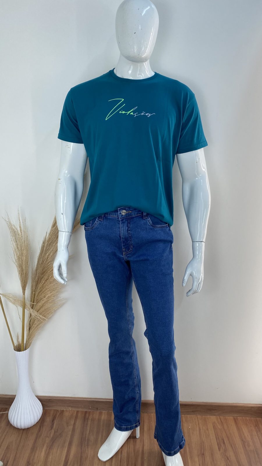 CALÇA MASC ADT RETA REF.6088 JNS 40.