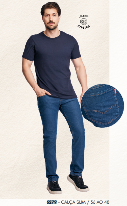 CALÇA MASC ADT SLIM REF.6279 JNS 42.