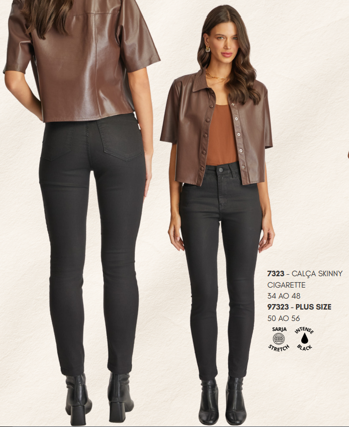 CALÇA FEM SKINY CIG R12 REF.7323 PTO 44.
