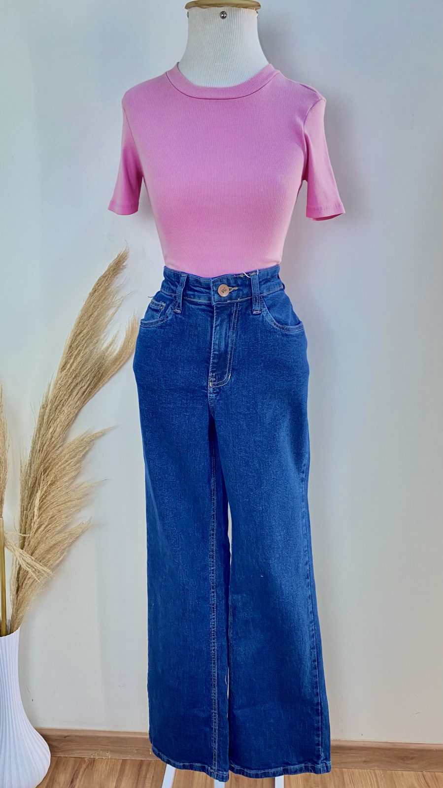 CALÇA FEM ADT WIDE LEG REF.7971 JNS/ESC 34.